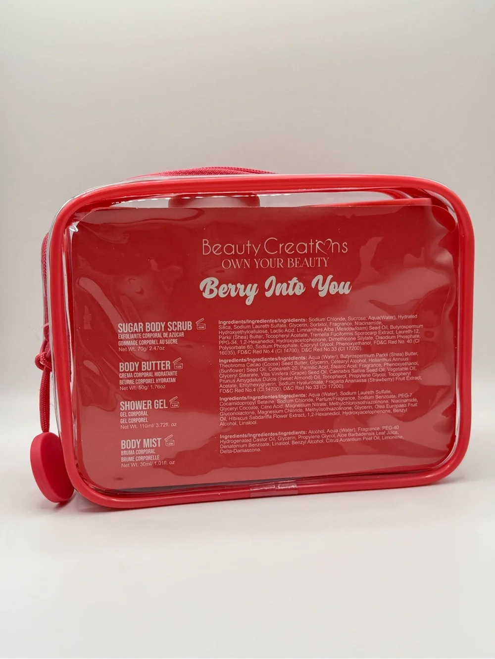 Beauty Creations Pink-Red Berry Into You Shower & Body Gift Set - Picture 2 of 3